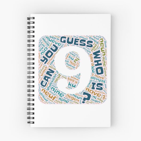 Item preview, Guess Who Ninth Birthday in Blues and Greens designed and sold by WordsYouLove.