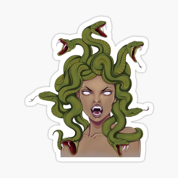 Vista previa del artículo con la obra «Medusa de las Gorgonas», diseñado y vendido por MadMadams.