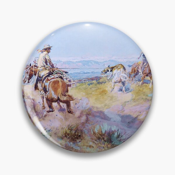 Item preview, “When Cows Were Wild” by Charles M Russell designed and sold by PatricianneK.