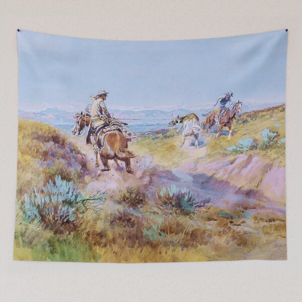 Item preview, “When Cows Were Wild” by Charles M Russell designed and sold by PatricianneK.