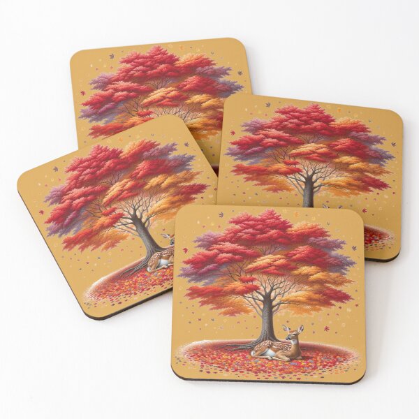 Item preview, Fawn Under Autumn Maple designed and sold by Matt's Artificial Nature.