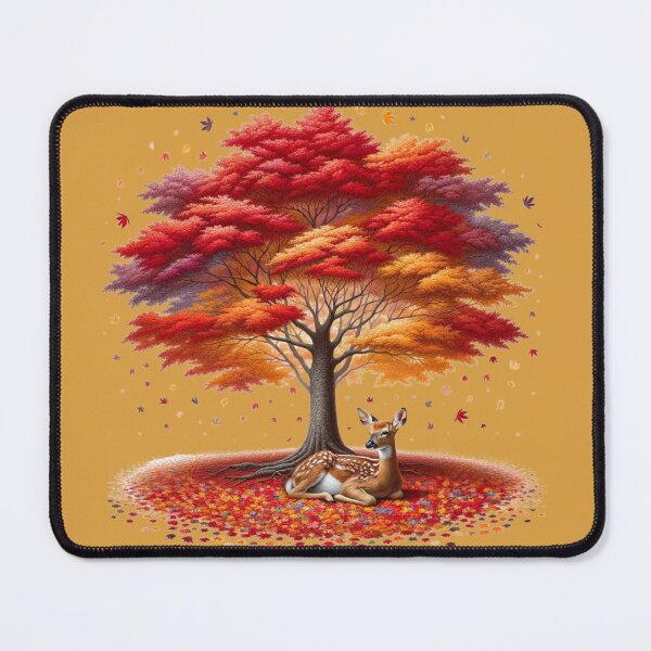 Item preview, Fawn Under Autumn Maple designed and sold by Matt's Artificial Nature.