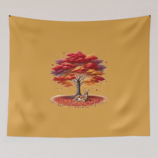 Item preview, Fawn Under Autumn Maple designed and sold by Matt's Artificial Nature.