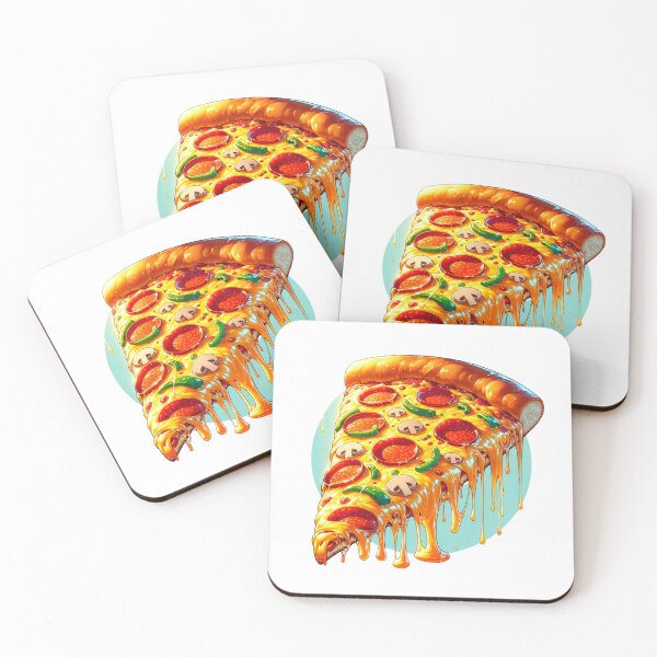Item preview, Magnificent, beautiful, cheesy pizza - anime style designed and sold by EatDrinkEatMore.