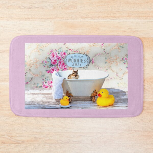 Item preview, Tiny Chipmunk in a claw foot tub designed and sold by Susan Sheldon.
