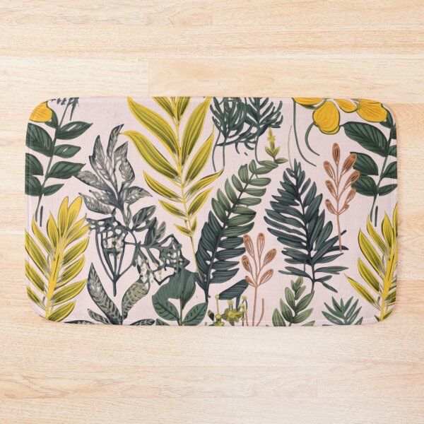 Item preview, Blush Pink Verdant Whispers: Botanical Illustration Pattern designed and sold by 21 Tulips.