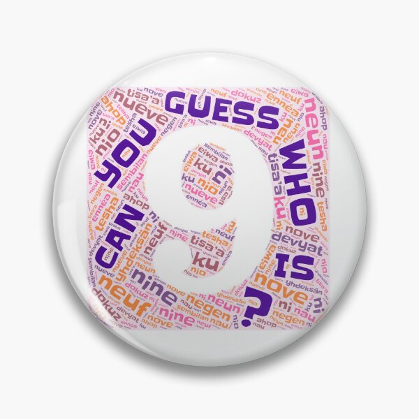 Item preview, Guess Who Ninth Birthday in Pinks and Purples designed and sold by WordsYouLove.