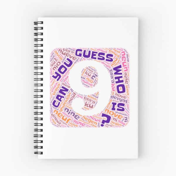 Item preview, Guess Who Ninth Birthday in Pinks and Purples designed and sold by WordsYouLove.