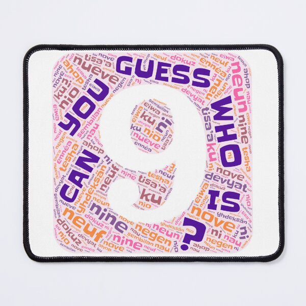 Item preview, Guess Who Ninth Birthday in Pinks and Purples designed and sold by WordsYouLove.