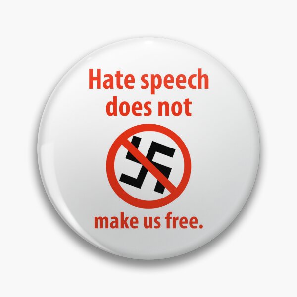 Item preview, Hate speech does not make us free designed and sold by Rachel the Artist .