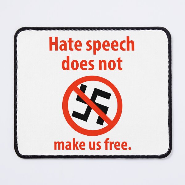 Item preview, Hate speech does not make us free designed and sold by Rachel the Artist .