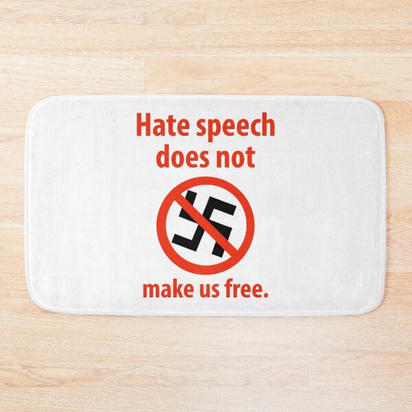Item preview, Hate speech does not make us free designed and sold by Rachel the Artist .