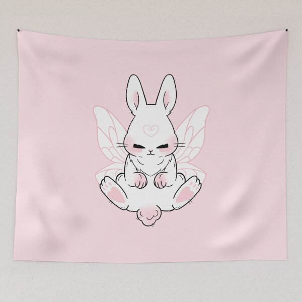 Artikelvorschau, Fairy bunny kawaii pink  entworfen und verkauft von Puuk.
