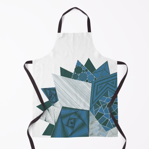 Item preview, Blue and Green Geometric Flower - Golden Angle designed and sold by DHTDesigns.
