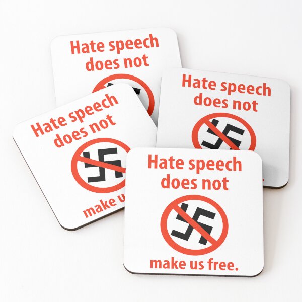 Item preview, Hate speech does not make us free designed and sold by Rachel the Artist .