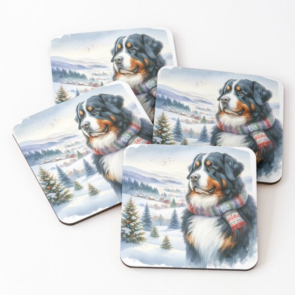 Item preview, Calm Christmas Bernese Mountain Dog designed and sold by ZT-Art.