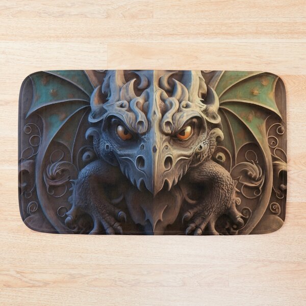 Item preview, Medieval Green Winged Gargoyle Dragon Motif designed and sold by DragonRealms.