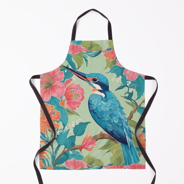 Item preview, Kingfisher chinoiserie designed and sold by SophieClimaArt.