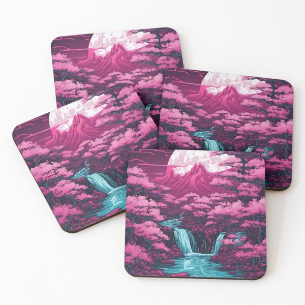 Item preview, Waterfall Whispering By Cherry Blossoms designed and sold by SilverSunStudio.