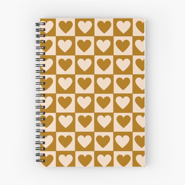 Item preview, Checkerboard Brown Hearts Full Retro designed and sold by Owlhana.