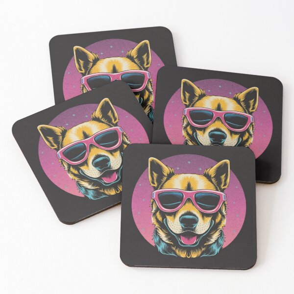 Item preview, Retro Cool K9 Wearing Shades designed and sold by CraftedRealm.