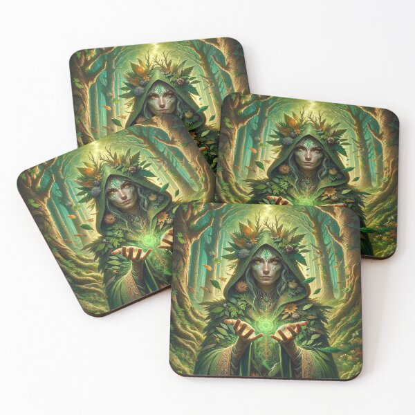 Item preview, Nature Mage of the Old Forest: Keeper of the web of life designed and sold by darkfantasy-atk.