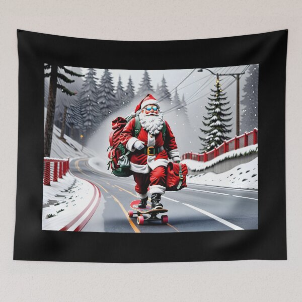 Item preview, Santa on a Skateboard designed and sold by Randy Turnbow.