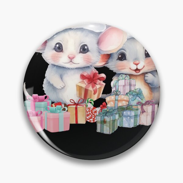 Item preview, Fat Mouse is having fun choosing a gift. designed and sold by attakorn.