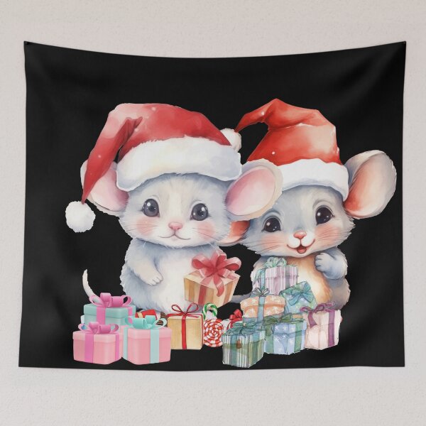 Item preview, Fat Mouse is having fun choosing a gift. designed and sold by attakorn.