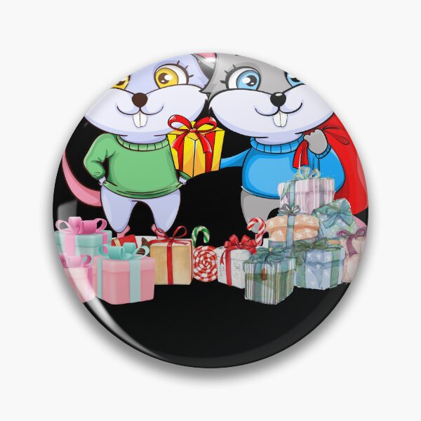 Item preview, Fat Mouse is having fun choosing a gift. designed and sold by attakorn.
