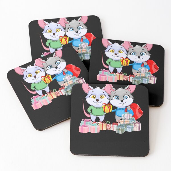 Item preview, Fat Mouse is having fun choosing a gift. designed and sold by attakorn.