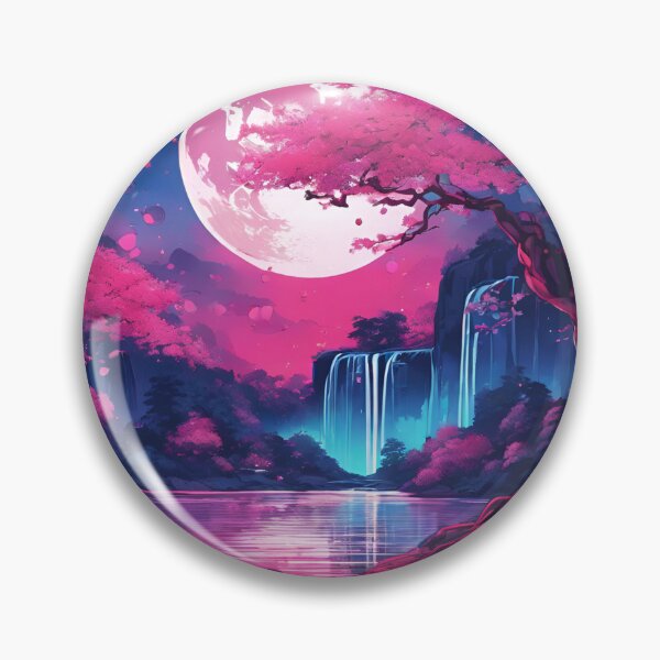 Item preview, Vaporwave Falls designed and sold by SilverSunStudio.