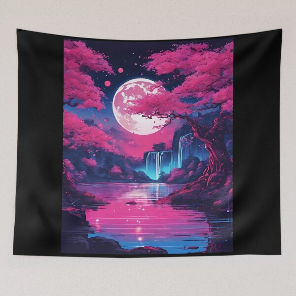 Item preview, Vaporwave Falls designed and sold by SilverSunStudio.