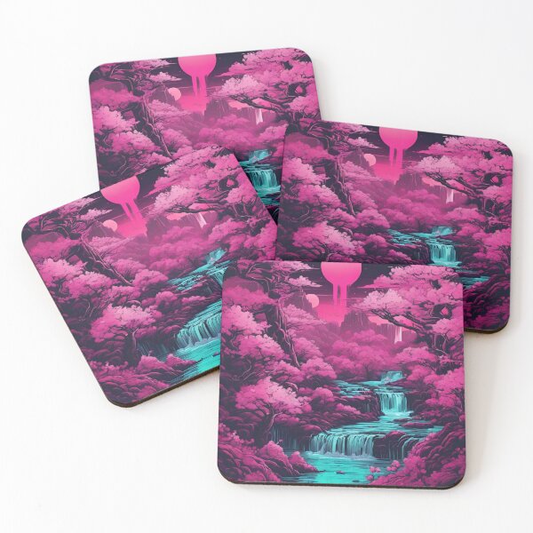 Item preview, Vaporwave Falls designed and sold by SilverSunStudio.