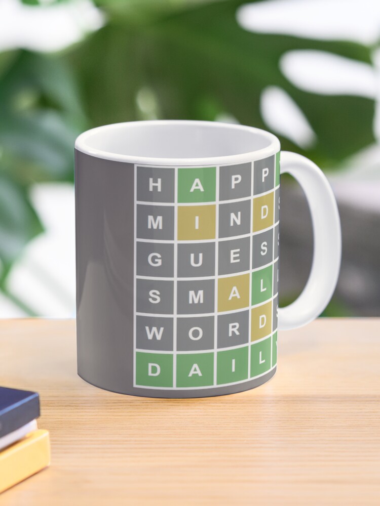 Wordle Game Drop the word Mug, Wordle Sarcastic, Wordle Coffee Mug