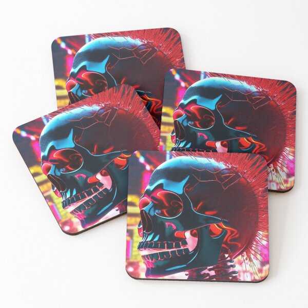 Item preview, Neon skull designed and sold by MatrixTattoo.