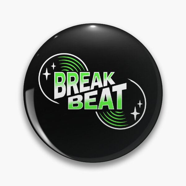 Item preview, BREAKBEAT  - Retro Vinyl (Green)  designed and sold by Discothreadz.
