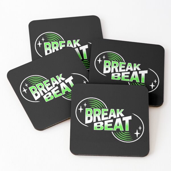Item preview, BREAKBEAT  - Retro Vinyl (Green)  designed and sold by Discothreadz.