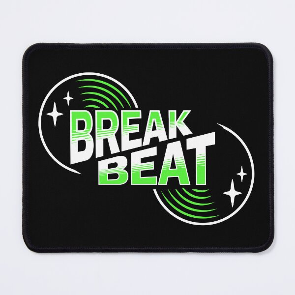 Item preview, BREAKBEAT  - Retro Vinyl (Green)  designed and sold by Discothreadz.