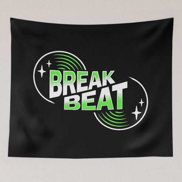 Item preview, BREAKBEAT  - Retro Vinyl (Green)  designed and sold by Discothreadz.