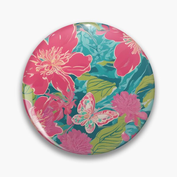 Item preview, Flowers and butterflies on teal background designed and sold by SophieClimaArt.