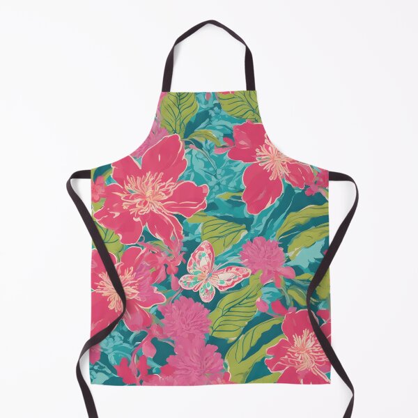 Item preview, Flowers and butterflies on teal background designed and sold by SophieClimaArt.