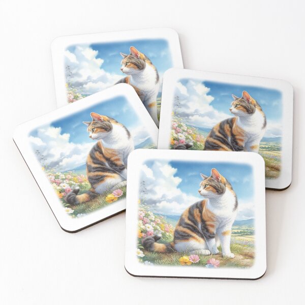 Item preview, A Calico Cat Sitting Pretty designed and sold by Kim Arnott.