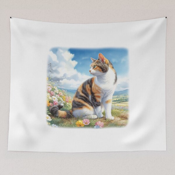 Item preview, A Calico Cat Sitting Pretty designed and sold by Kim Arnott.