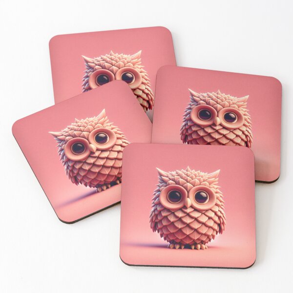 Item preview, Pink Owl  designed and sold by CharmStudio.