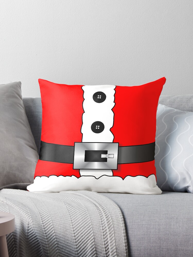 Santa belt outlet pillow