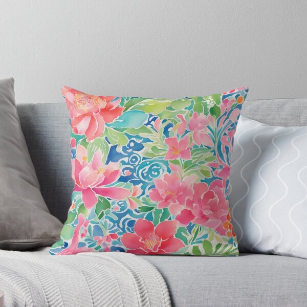 Item preview, Preppy watercolor flowers designed and sold by SophieClimaArt.
