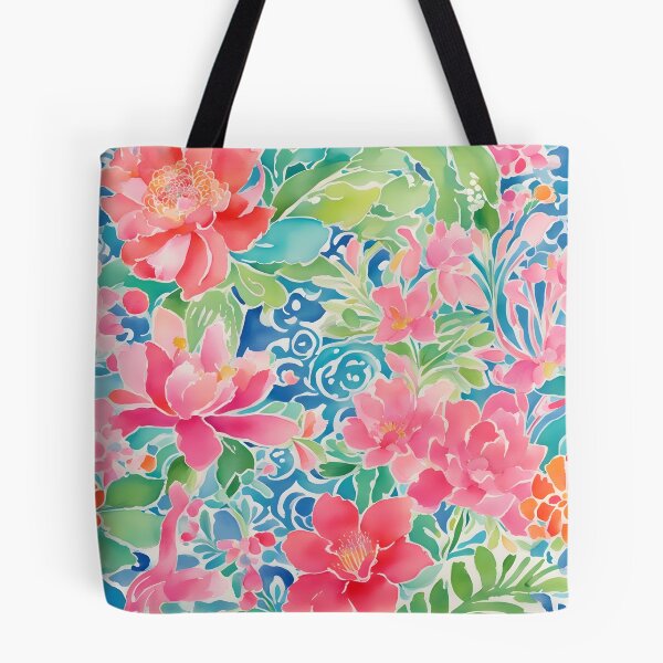 Item preview, Preppy watercolor flowers designed and sold by SophieClimaArt.