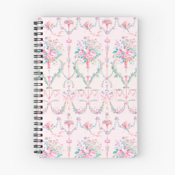 Item preview, French wallpaper birds and flower swags designed and sold by Wendy Paula Patterson.