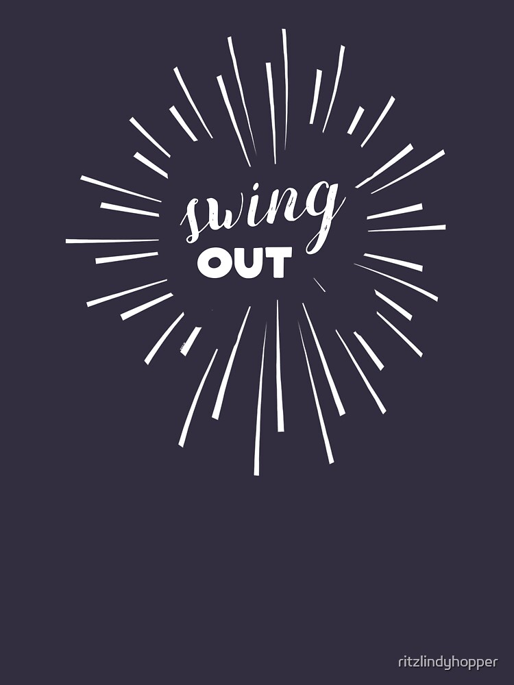 Thumbnail 3 of 3, V-Neck T-Shirt, Swing Out designed and sold by ritzlindyhopper.